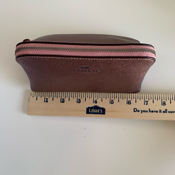 Coach Crossgain Leather Cosmetic Case - Picture 8 of 9